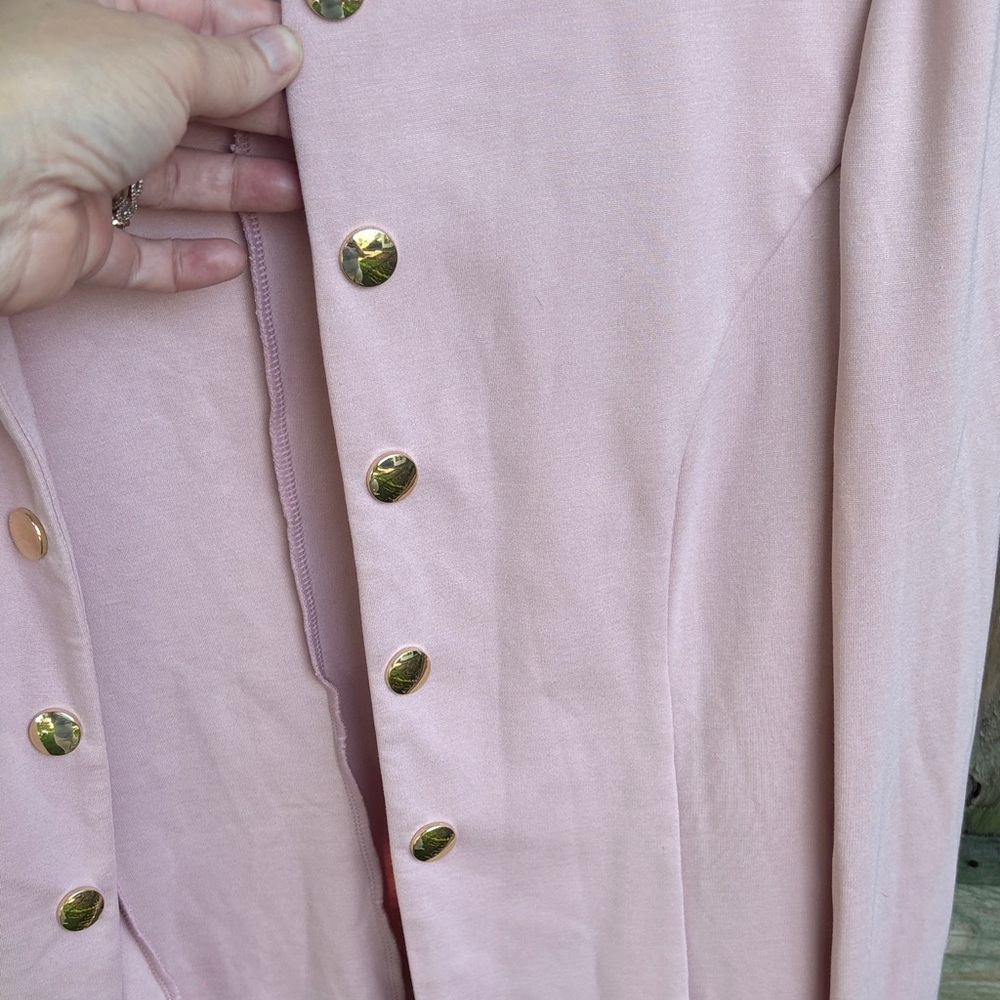 Elegant Pink Women's Blazer - Picture 3 of 8